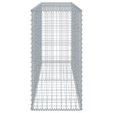 NNEVL Gabion Basket with Cover 200x50x100 cm Galvanised Iron