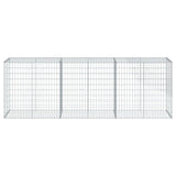NNEVL Gabion Basket with Cover 300x50x100 cm Galvanised Iron