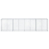 NNEVL Gabion Basket with Cover 400x50x100 cm Galvanised Iron