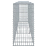 NNEVL Gabion Basket with Cover 400x50x100 cm Galvanised Iron