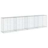 NNEVL Gabion Basket with Cover 400x50x100 cm Galvanised Iron