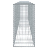 NNEVL Gabion Basket with Cover 500x50x100 cm Galvanised Iron