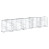 NNEVL Gabion Basket with Cover 500x50x100 cm Galvanised Iron