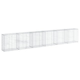 NNEVL Gabion Basket with Cover 600x50x100 cm Galvanised Iron