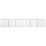NNEVL Gabion Basket with Cover 600x50x100 cm Galvanised Iron