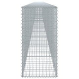 NNEVL Gabion Basket with Cover 1200x50x100 cm Galvanised Iron