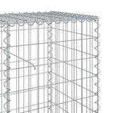 NNEVL Gabion Basket with Cover 1200x50x100 cm Galvanised Iron