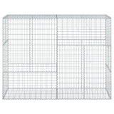 NNEVL Gabion Basket with Cover 200x50x150 cm Galvanised Iron