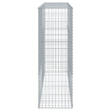 NNEVL Gabion Basket with Cover 200x50x150 cm Galvanised Iron