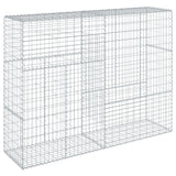 NNEVL Gabion Basket with Cover 200x50x150 cm Galvanised Iron