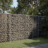 NNEVL Gabion Basket with Cover 200x50x150 cm Galvanised Iron
