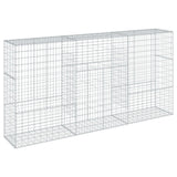 NNEVL Gabion Basket with Cover 300x50x150 cm Galvanised Iron