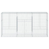 NNEVL Gabion Basket with Cover 300x50x150 cm Galvanised Iron