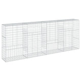 NNEVL Gabion Basket with Cover 400x50x150 cm Galvanised Iron