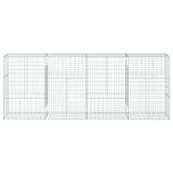 NNEVL Gabion Basket with Cover 400x50x150 cm Galvanised Iron