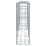 NNEVL Gabion Basket with Cover 400x50x150 cm Galvanised Iron