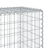 NNEVL Gabion Basket with Cover 400x50x150 cm Galvanised Iron