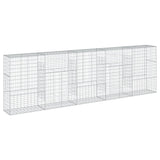 NNEVL Gabion Basket with Cover 500x50x150 cm Galvanised Iron