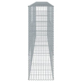 NNEVL Gabion Basket with Cover 500x50x150 cm Galvanised Iron
