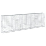 NNEVL Gabion Basket with Cover 500x50x150 cm Galvanised Iron