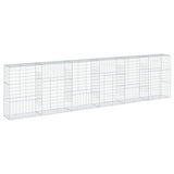 NNEVL Gabion Basket with Cover 600x50x150 cm Galvanised Iron