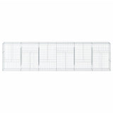 NNEVL Gabion Basket with Cover 600x50x150 cm Galvanised Iron
