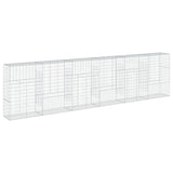 NNEVL Gabion Basket with Cover 600x50x150 cm Galvanised Iron