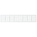 NNEVL Gabion Basket with Cover 800x50x150 cm Galvanised Iron