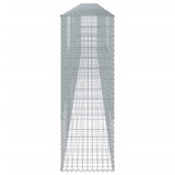NNEVL Gabion Basket with Cover 900x50x150 cm Galvanised Iron