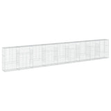 NNEVL Gabion Basket with Cover 900x50x150 cm Galvanised Iron