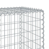 NNEVL Gabion Basket with Cover 1200x50x150 cm Galvanised Iron