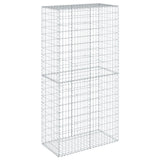 NNEVL Gabion Basket with Cover 100x50x200 cm Galvanised Iron