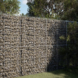 NNEVL Gabion Basket with Cover 100x50x200 cm Galvanised Iron