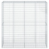 NNEVL Gabion Basket with Cover 200x50x200 cm Galvanised Iron