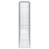 NNEVL Gabion Basket with Cover 200x50x200 cm Galvanised Iron