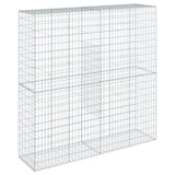 NNEVL Gabion Basket with Cover 200x50x200 cm Galvanised Iron