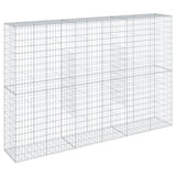 NNEVL Gabion Basket with Cover 300x50x200 cm Galvanised Iron