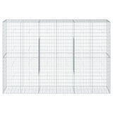 NNEVL Gabion Basket with Cover 300x50x200 cm Galvanised Iron