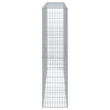 NNEVL Gabion Basket with Cover 300x50x200 cm Galvanised Iron