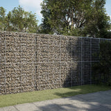 NNEVL Gabion Basket with Cover 300x50x200 cm Galvanised Iron