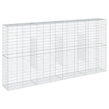 NNEVL Gabion Basket with Cover 400x50x200 cm Galvanised Iron