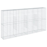 NNEVL Gabion Basket with Cover 400x50x200 cm Galvanised Iron