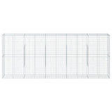 NNEVL Gabion Basket with Cover 500x50x200 cm Galvanised Iron