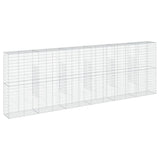 NNEVL Gabion Basket with Cover 600x50x200 cm Galvanised Iron