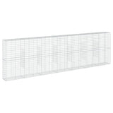 NNEVL Gabion Basket with Cover 700x50x200 cm Galvanised Iron