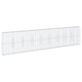 NNEVL Gabion Basket with Cover 900x50x200 cm Galvanised Iron