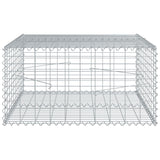 NNEVL Gabion Basket with Cover 100x100x50 cm Galvanised Iron