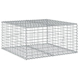 NNEVL Gabion Basket with Cover 100x100x50 cm Galvanised Iron
