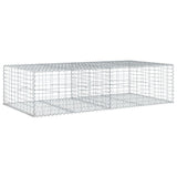 NNEVL Gabion Basket with Cover 200x100x50 cm Galvanised Iron