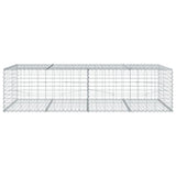 NNEVL Gabion Basket with Cover 200x100x50 cm Galvanised Iron
